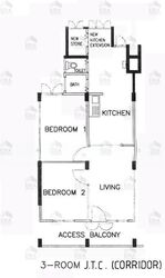 Blk 116 Kebun Baru Heights (Ang Mo Kio), HDB 2 Rooms #606633581